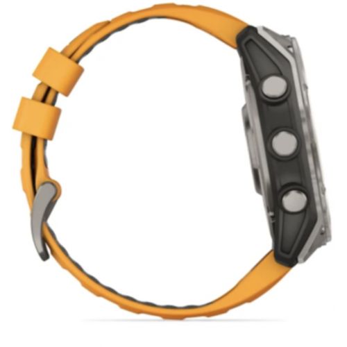 Garmin Fenix 8 51 Amoled Sapphire Graphite DLC Titanium Spark Orange Silicone